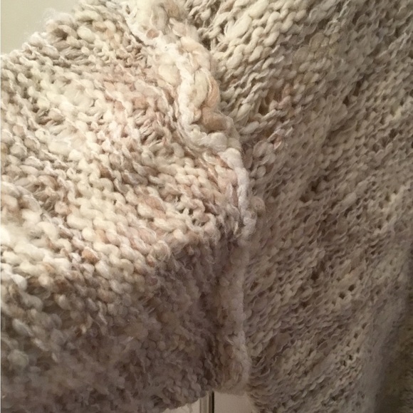 Saltwater LUXE Cream Knit Slouchy Open Cardigan Size Medium - Picture 5 of 5